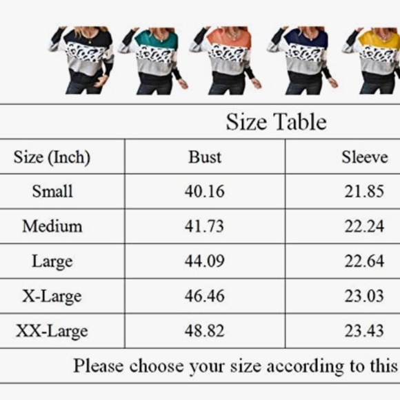 Onlypuff Women Knitted Sweater Striped Long-Sleeve Leopard Pullover Top - Picture 7 of 8